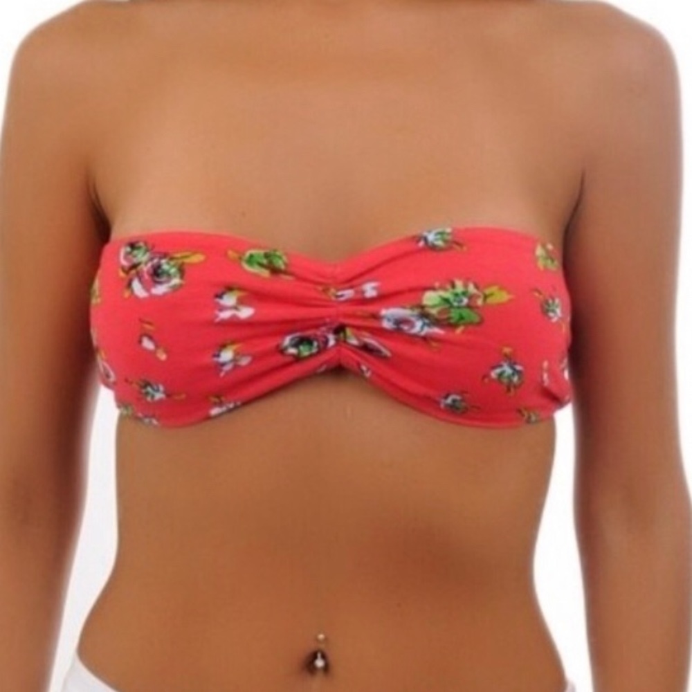 FLORAL BANDEAU BRA